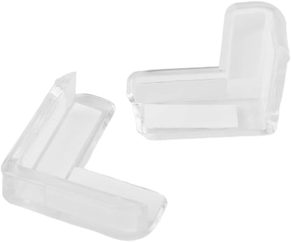 Clear Rubber Furniture Corner Guards for Baby Proofing, PVC Safety for Edge Protectors for Table and Furniture Edges, Transparent Childproof Corner Covers 12 Pack