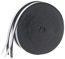 Weather Stripping Door Seal Strip for Doors and Windows, 1In x 1/8In x 33Ft x 2 Roll Foam Insulation Tape Self Adhesive,Sound Proof,Weatherstrip,Pipe Cooling, Air Conditioning Seal Strip - Colors B