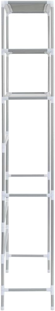 3-Tier Storage Rack Over Laundry Machine, Stainless Steel Over Washer Dryer Shelf, 27.2x11x66.5 Inches Black Organizer for Bathroom and Laundry Room