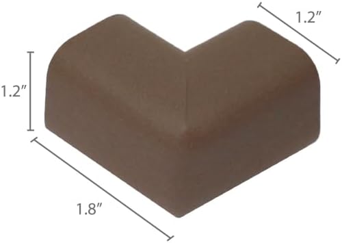 KidKusion 4-Piece Safety Corner Cushion, Black, Child Proofing Corner Guard, Made in USA, Child Safety, Home Furniture Safety Bumper, Baby Proof Table Protector, 4 Count (Pack of 1)