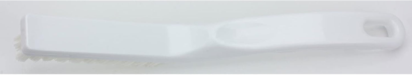 SPARTA Flo-Pac Grout Brush with Nylon Bristles, Scrubber with Handle for Bathroom and Kitchen Tile, 8", White