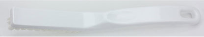 SPARTA Flo-Pac Grout Brush with Nylon Bristles, Scrubber with Handle for Bathroom and Kitchen Tile, 8", White
