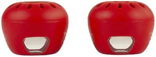 Rocky Mountain Goods Fruit Fly Traps Pack of 2 - Indoor/Outdoor Apple Shaped Traps - for Use Around Food - Lasts up to 90 Days - Safe and Quick Acting - Catch Monitor Window