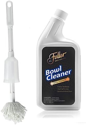 Fuller Brush Toilet Bowl Cleaner Brush – Antimicrobial Toilet Swab with Soft Non-Scratch Head, Long Handle, Deep Cleaning Under Rim (Pack of 1)