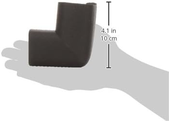 KidKusion 4-Piece Safety Corner Cushion, Black, Child Proofing Corner Guard, Made in USA, Child Safety, Home Furniture Safety Bumper, Baby Proof Table Protector, 4 Count (Pack of 1)