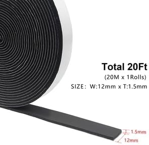 Weather Stripping Door Seal Strip for Doors and Windows, 1In x 1/8In x 33Ft x 2 Roll Foam Insulation Tape Self Adhesive,Sound Proof,Weatherstrip,Pipe Cooling, Air Conditioning Seal Strip - Colors A