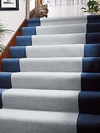 LAMINET Non-Slip Carpet & Stair Protector - Grey, 9' L x 30" W - Low-Pile, Durable, Washable Protector for Carpeted Stairs, Floors, Hallways, and High-Traffic Areas