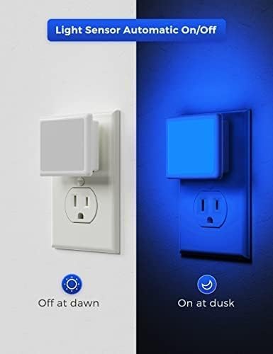L LOHAS LED Night Light,Night Lights Plug into Wall, [6-Pack] Plug in Night Light, Dusk-to-Dawn Sensor, 3000K Soft White 0.3W Bright Nightlight Auto-On/Off for Adults Kids Bedroom Bathroom Hallway