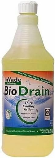 Invade Bio Drain Gel Treatment 1Qt Eliminate Odors Prevent Sugar Snake Fruit Fly Not for Sale to: California