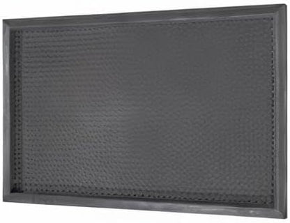 Ottomanson Indoor/Outdoor Boot Tray Non-Slip Rubber 16" x 32" Modern Entryway Mat for Entryway, Patio, Backyard, Garage, 16" x 32", Black