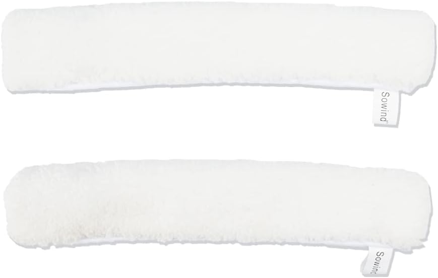 13-Inch Window Washer Sleeve, Microfiber Squeegee Sleeve Refills for 11-12 inch Window Cleaner Scrubber - 2 Packs, White