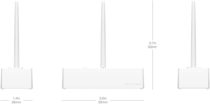 Insteon Water Leak Detector, Wireless Water Alarm Sensor for Basement, Under Sink, Washing Machine & Water Heater Monitoring, Hub Required, 2852-222