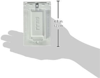 BELL 1-Gang Gray GFCI Weatherproof Electrical Outlet Cover 5103-0, Outdoor Outlet Cover for Electrical Box, Scratch-Resistant Aluminum Weatherproof Cover