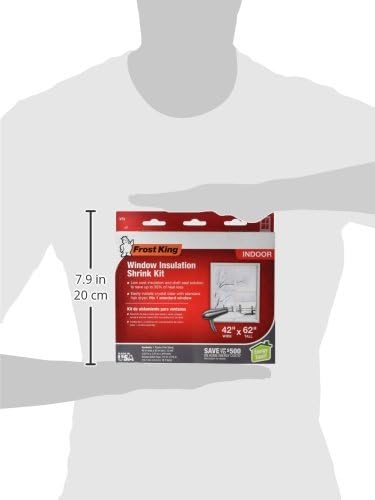 Frost King V83M Heavy Duty Indoor Shrink Window Kits, 42" X 62" X 1.5 MIL, 1-Pack