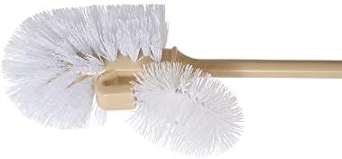 Superio Toilet Brush, Toilet Bowl Cleaning System with Scrubbing Wand, Under Rim Lip Brush for Bathroom