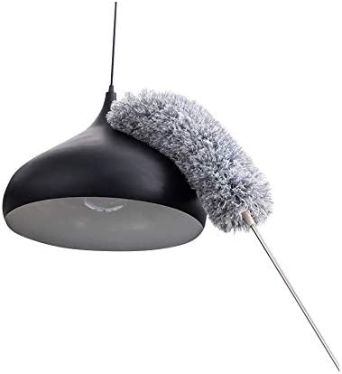 2025 NEW -Microfiber Duster with 100 Inches Extendable Pole, Detachable & Bendable Feather Duster, Stainless Steel, Extra Long Telescopic, Perfect for Cleaning Cobweb，Cleaning Roof, Ceiling Fan