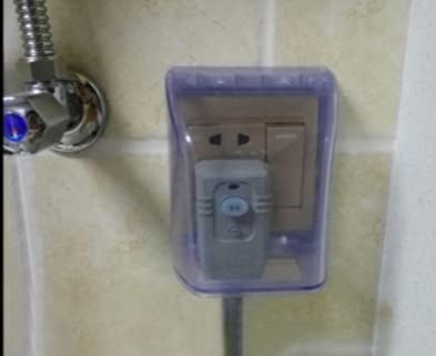 Fielect Weatherproof in Use Outlet Cover Plug Receptacle Protector for Retrofit Siding Construction Blue 86 Type 98x125x75mm 1Pcs