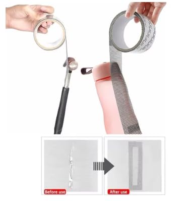 1 pcs Window Mosquito Net Repair Tape Self-Adhesive Window Screen Repair Patch Strong Anti-Insect Fly Mesh Broken Holes Repair Tape（Gray）