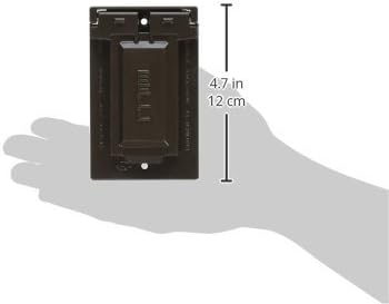 BELL 1-Gang Gray GFCI Weatherproof Electrical Outlet Cover 5103-0, Outdoor Outlet Cover for Electrical Box, Scratch-Resistant Aluminum Weatherproof Cover