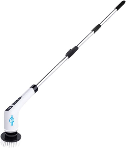 Electric Spin Scrubber with Interchangeable Brush Heads, 8 Pieces