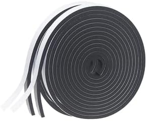 Weather Stripping Door Seal Strip for Doors and Windows, 1In x 1/8In x 33Ft x 2 Roll Foam Insulation Tape Self Adhesive,Sound Proof,Weatherstrip,Pipe Cooling, Air Conditioning Seal Strip - Colors A