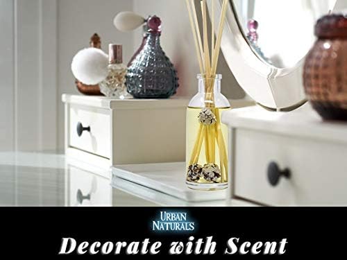 Urban Naturals Smoked Vanilla Reed Diffuser Set with Vanilla Bean, Sandalwood & Leather | Made in the USA - Colors A