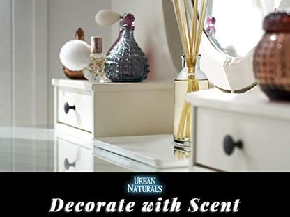 Urban Naturals Smoked Vanilla Reed Diffuser Set with Vanilla Bean, Sandalwood & Leather | Made in the USA - Colors C