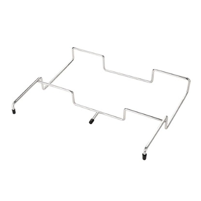 Stainless Steel Trash Bag Holder, Folding Hanging Dustbin Cage, Tabletop Garbage Bracket for Camping BBQ Kitchen