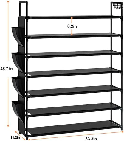 OYREL 5 Tier Shoe Organizer Rack for Closet, Entryway, Garage, Door, Space Saving, Shoe Holder Stand/Tower, Large, 20-25 Capacity