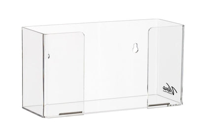 AdirMed VivaEssentials Double Glove Box Holder, Wall Mount or Free Standing Black Acrylic Glove Holder