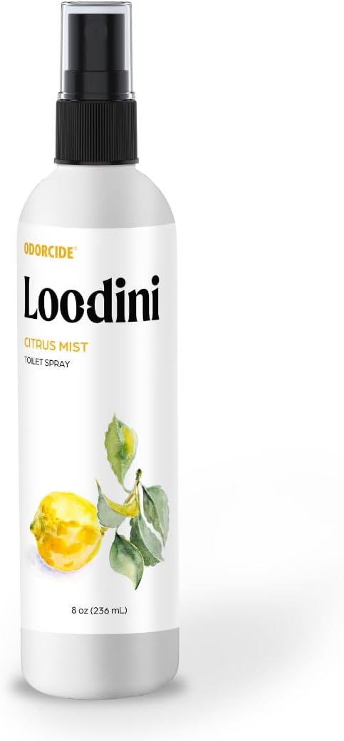 Odorcide Loo-Dini Lavender Vanilla 8oz Toilet Spray & Bathroom Spray – Use This Bathroom Spray Odor Eliminator Before You Go – Poop Spray For Toilet and Bathroom Air Freshener & Bathroom Deodorizer