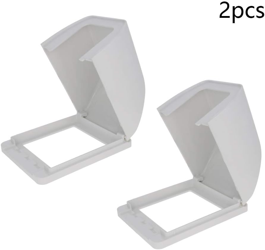 Fielect 2Pcs Weatherproof in Use Outlet Cover Plug Receptacle Protector for Retrofit Siding Construction Transparent 118 Type 210x100x47mm