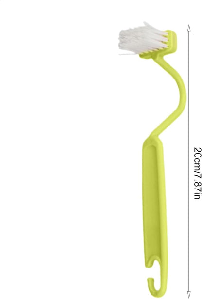 Curved Toilet Brush - Under Rim Toilet Bowl Brush - Toilet Rim Brush | Soft Bristle Toilet Brush S-Shaped | Angled Toilet Corner Scrubber Soft Toilet Rim Cleaner Multi-Functional for Toilets Kitchens