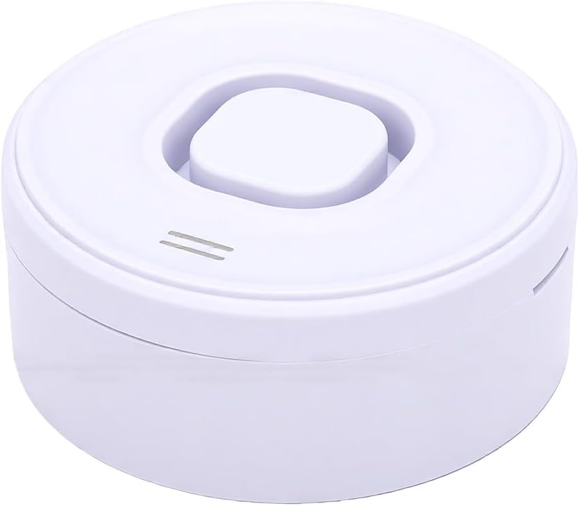 Fdit Water Leak Detector for Smart Home, Zigbee Water Sensor Alarm with App Alert, Bendable Probe Leak Alarm for Basement Bathroom Under Sink (White)