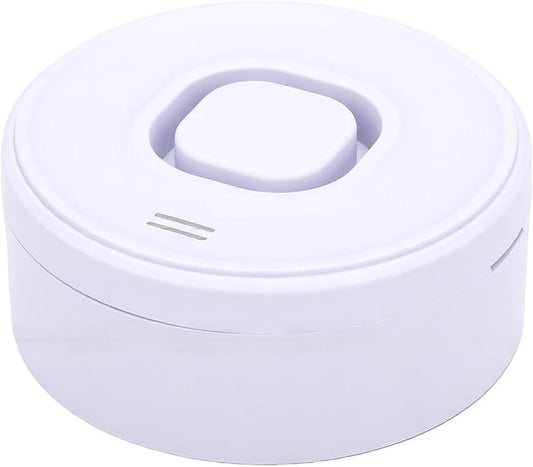 Fdit Water Leak Detector for Smart Home, Zigbee Water Sensor Alarm with App Alert, Bendable Probe Leak Alarm for Basement Bathroom Under Sink (White)