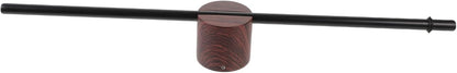Walnut Base Stainless Steel Wall Mount Towel Rack | Single rod towel holder for bathroom and kitchen wall storage