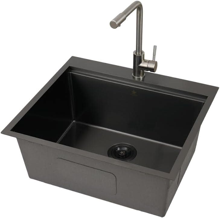 STARSTAR 3-1/2in Stainless Steel Sink Drain Kit with Removable Deep Basket and Sealing Lid