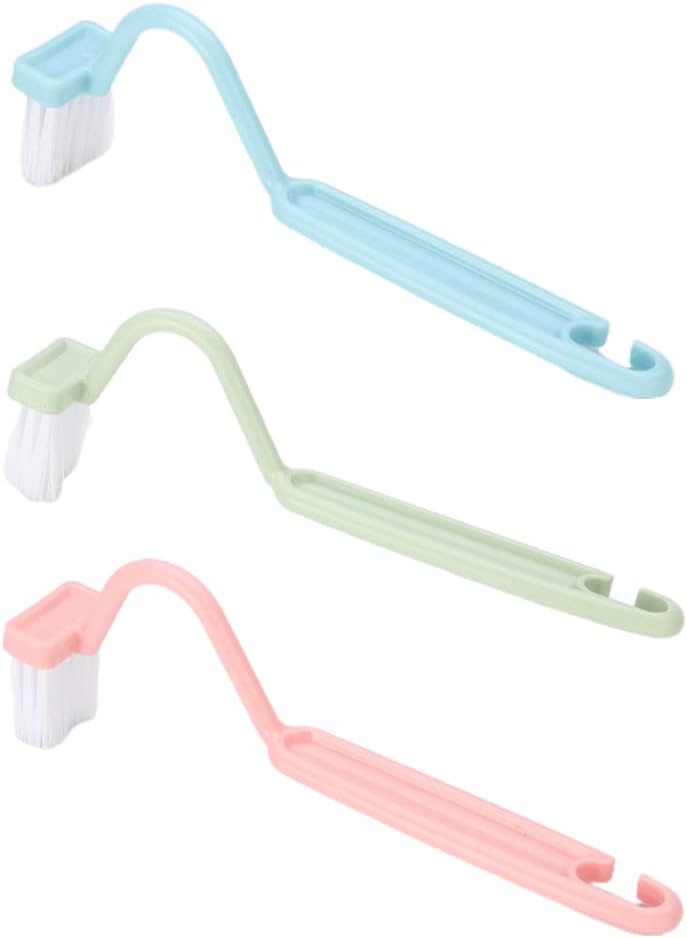 Long Handle Toilet Brush Household Deep Tool Bathroom Accessories Nordic V-Shaped Toilet Brush Curved Toilet Brushes for Bathroom for Under Rim