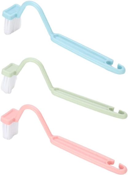 Long Handle Toilet Brush Household Deep Tool Bathroom Accessories Nordic V-Shaped Toilet Brush Curved Toilet Brushes for Bathroom for Under Rim