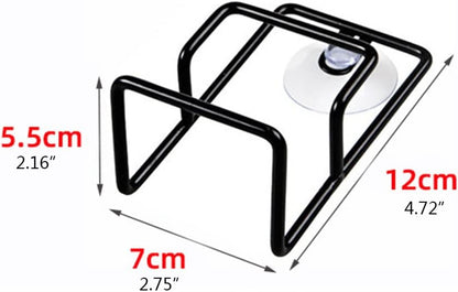 Sink Countertop Organizer Rack Wall Mounted Drain Rack Sponge Dishcloth Holder Sink Caddy Kitchen Accessories Punch-free Kitchen Sink Organizer Rack Stainless Steel Countertop for Cleaning Products