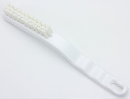 SPARTA Flo-Pac Grout Brush with Nylon Bristles, Scrubber with Handle for Bathroom and Kitchen Tile, 8", White