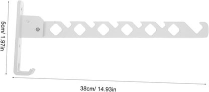 CHILDWEET Wall Mounted Drying Rack: Space Saving Laundry Hanger Foldable Clothes Drying Rack Organizer for Laundry Room Bathroom Hanging Decor