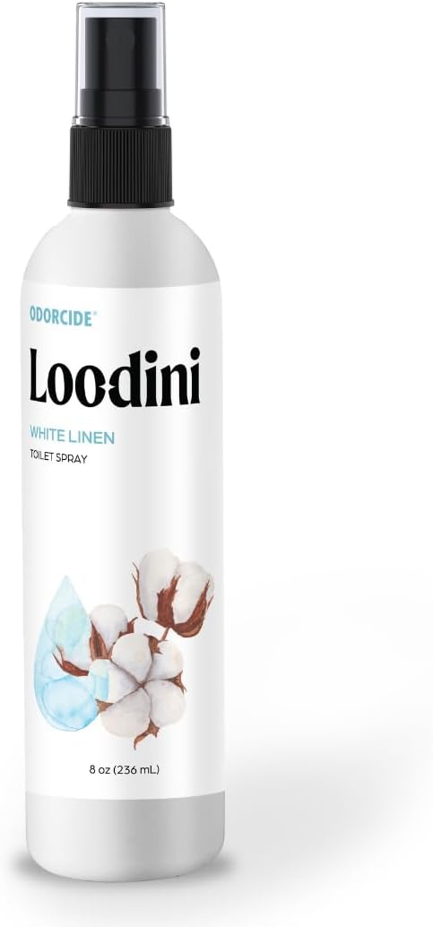 Odorcide Loo-Dini Lavender Vanilla 8oz Toilet Spray & Bathroom Spray – Use This Bathroom Spray Odor Eliminator Before You Go – Poop Spray For Toilet and Bathroom Air Freshener & Bathroom Deodorizer