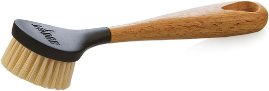 Lodge Scrub Brush - Durable Cast Iron Cookware Cleaning Brush with Ergonomic Handle - Reusable Kitchen Cleaning Tool for Skillets, Griddles & Dutch Ovens - 10 Inches | bike-oils