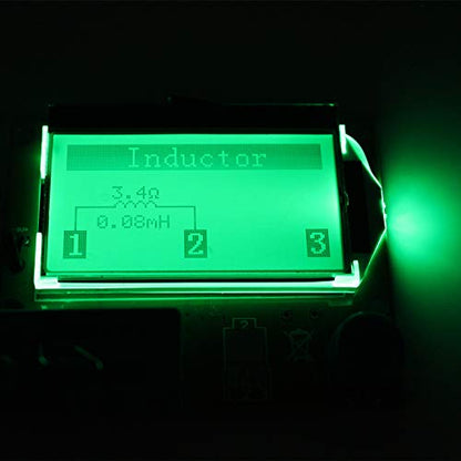 Multifunction Meter DIY kit, ACEIRMC Mega 328 Graphic Transistor Tester, NPN PNP Diodes Triode Capacitor ESR SCR MOSFET Resistor Inductance LCD Display Checker with case