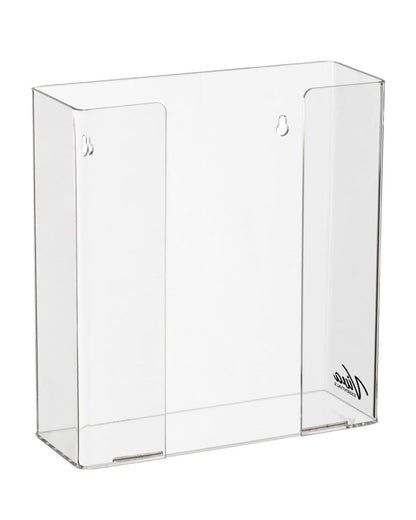 AdirMed VivaEssentials Double Glove Box Holder, Wall Mount or Free Standing Black Acrylic Glove Holder