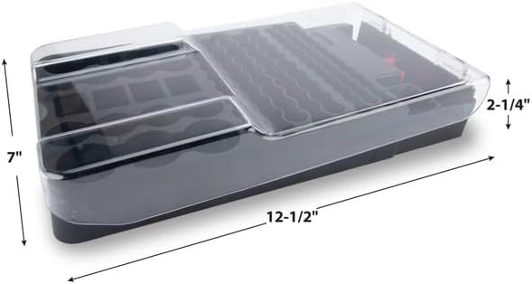 Performance Tool W3001 104 Slot Battery Organizer with Removable Tester - Keep Your Batteries Neatly Stored and Corrosion-Free