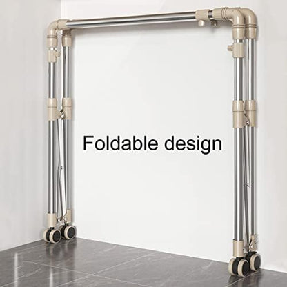 Foldable Portable Space Saving Clothes Drying Rack, Wall Mounted Clothes Rack, Clothes Drying Racks Outdoor,for Drying Cap, Face Mask, Socks, Towels, Underwear, Diapers