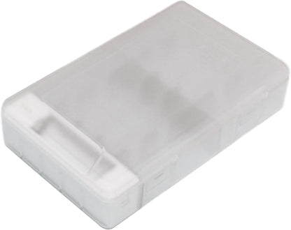 QMQJIA Battery Organizers Case for Double/Trible A Batteries Storage Box with Tester Function Large Capacity Clear Storage Box