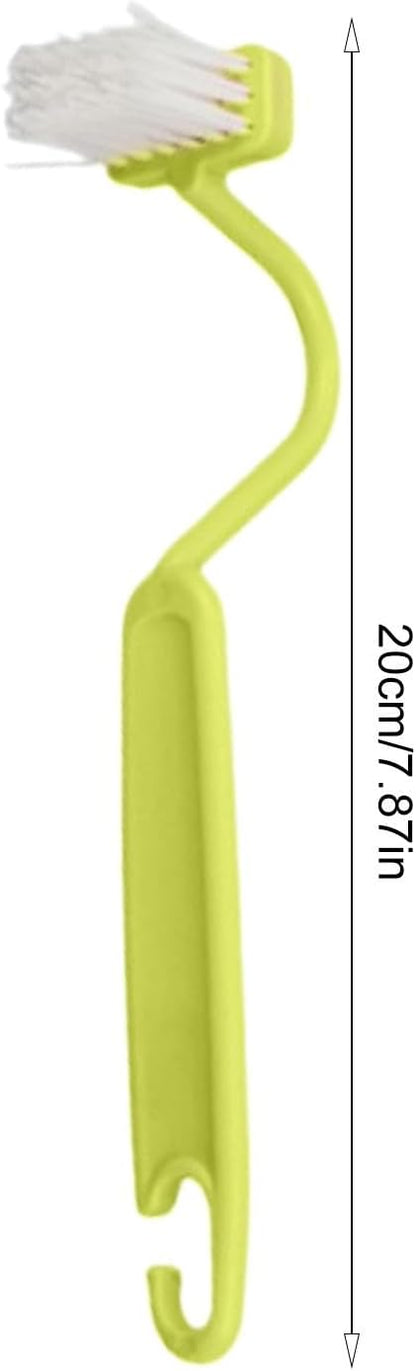 Toilet Rim Brush - Under Rim Toilet Cleaning Brush | Toilet Cleaner Brush | | Soft Bristle Toilet Brush S-Shaped | Angled Toilet Corner Scrubber | Toilet Rim Cleaner for Toilets Kitchens Bathrooms